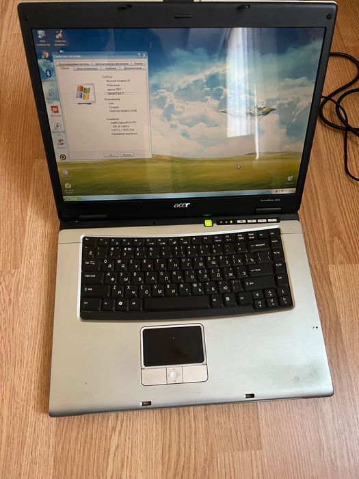 Ноутбук acer 2490 5620 робочий 15.4”
