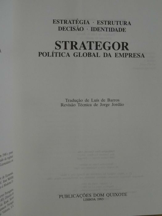 Strategor - Política Global da Empresa - 1ª Edição