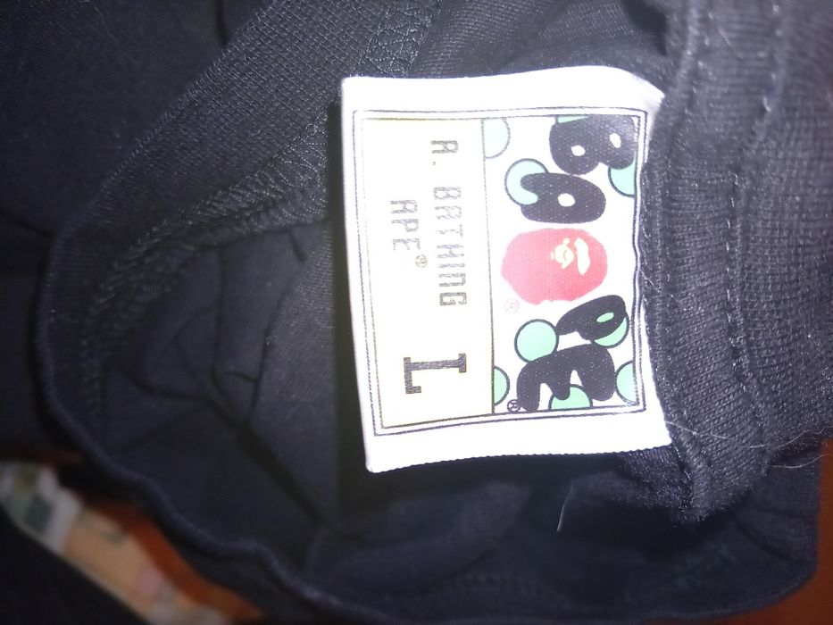 t-shirt preta BAPE