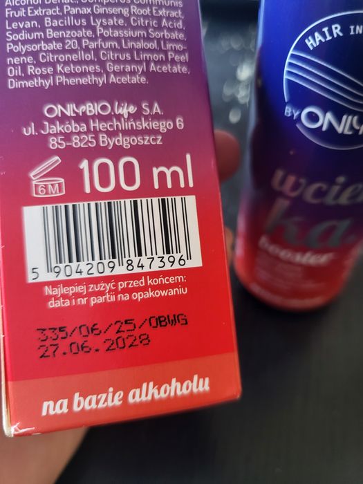 Wcierka OnlyBio nowa