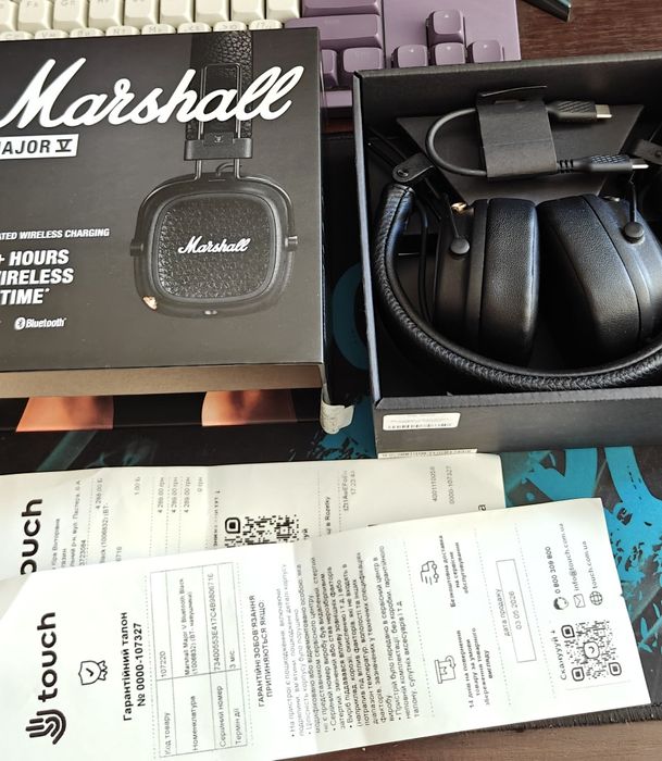Marshall major V на гарантії