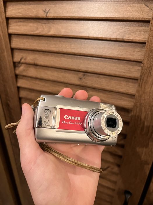 Цифровий фотоапарат Canon PowerShot A470 CCD (Y2K / Ідеальний стан) Рідкісний колір!
