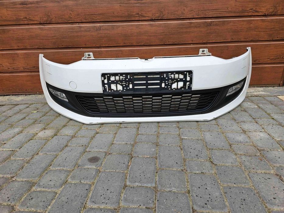 Vw Polo V 09-14r zderzak przedni przód xenon halogen spryskiwacze