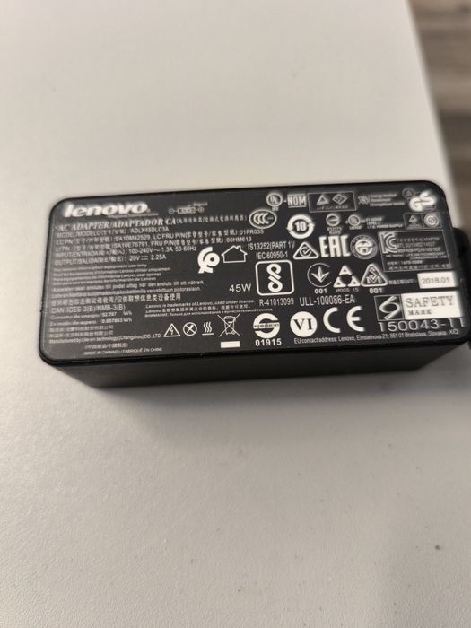 Carregador Lenovo ponta amarela super leve