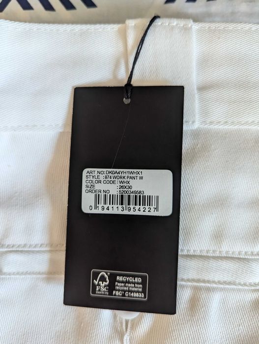 Białe spodnie firmy Dickies W26/L30