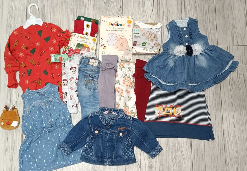 Duzy zestaw ubran 62/68