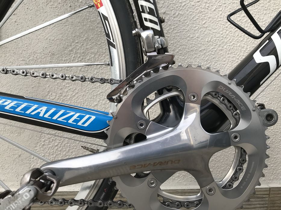 Specialized geromsteiner azul e preta conjunto dura-ace em bom estado