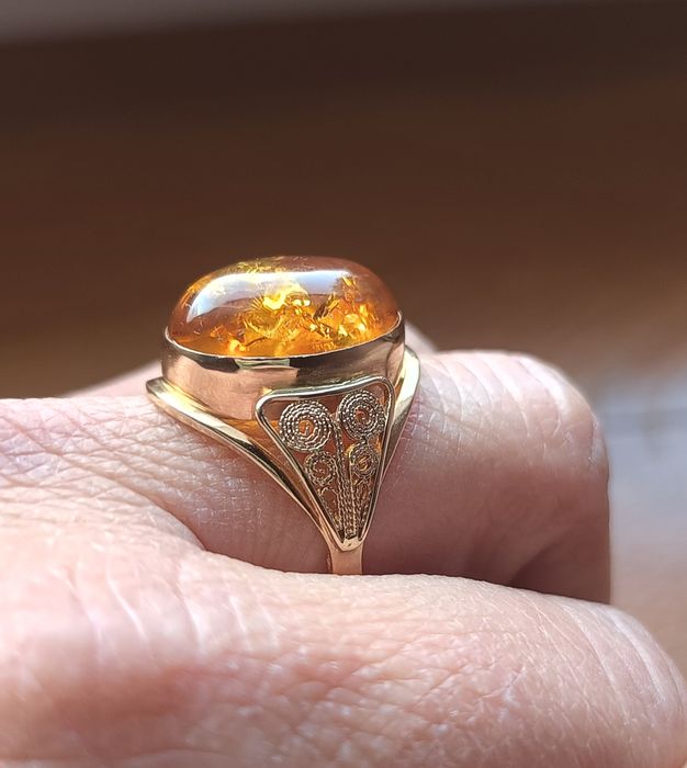 Imago Artis złoty pierścionek r.22