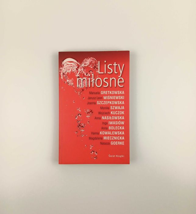 Książka Listy miłosne, Gretkowska, praca zbiorowa, Świat Książki