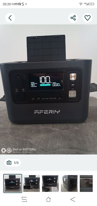 Потужна зарядна станція AFERIY AF-P110-E (1200W / 1008Wh, UPS, LiFePO4) — PD 100W, швидка зарядка!