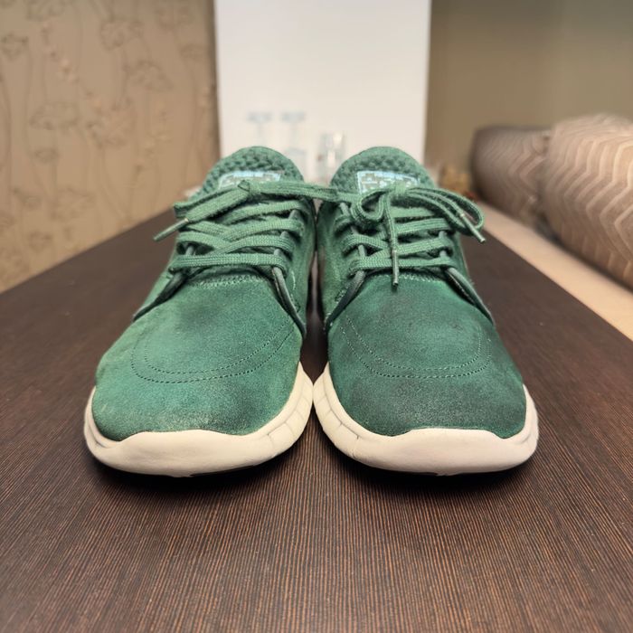 Nike Stefan Janoski зелені кросівки з замші розмір 42