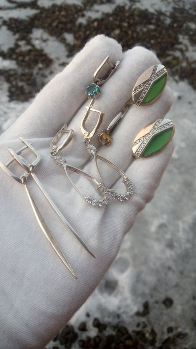 Сережки срібні 925 проба