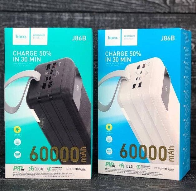 Павербанк hoco 60000mAh(22.5w) швидка зарядка.Нові