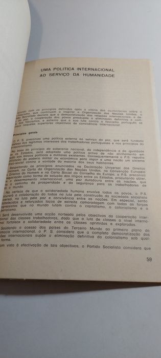Declaração de Princípios e Programa do Partido Socialista (1973)