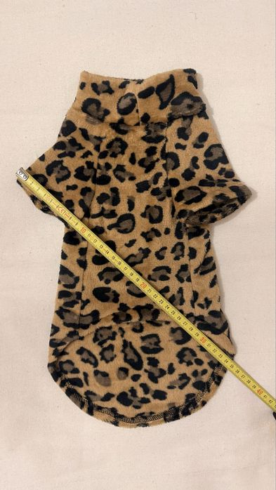 Sweterek dla kota/psa panterka ciepły pluszowy