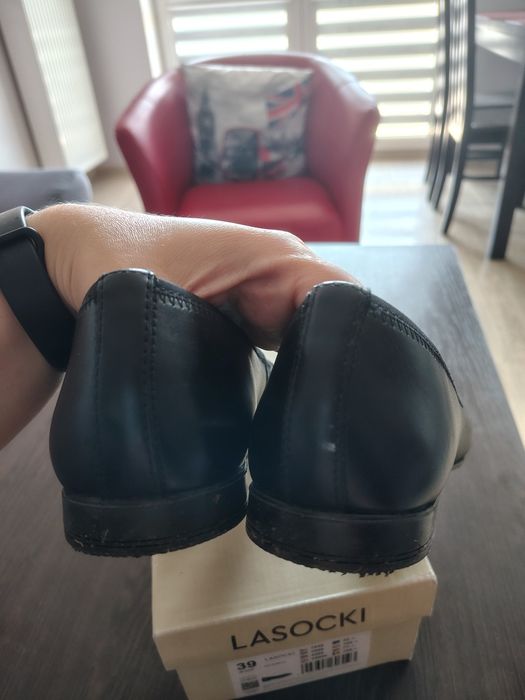 Baleriny Lasocki czarne r.39 jak nowe