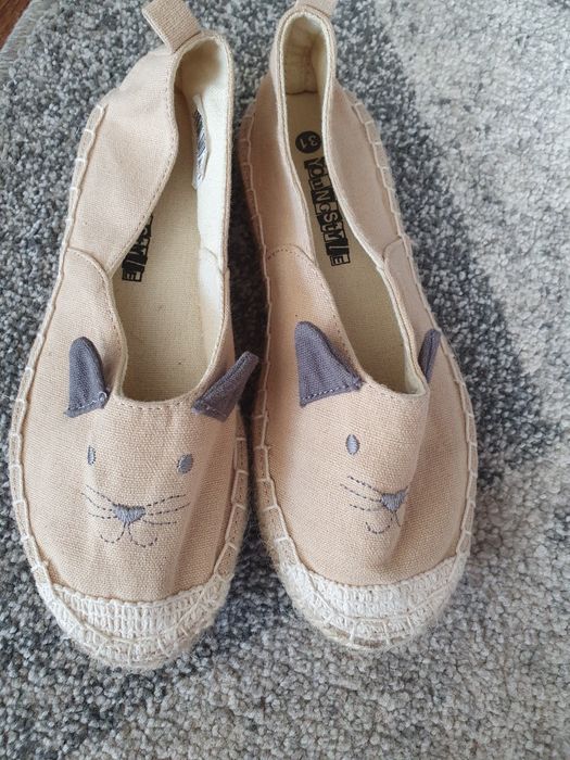 Buty espadryle Kotki 31 wkładka 18cm