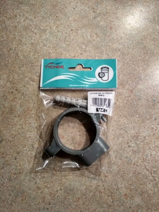 Uchwyt do rur 50mm szary nowy