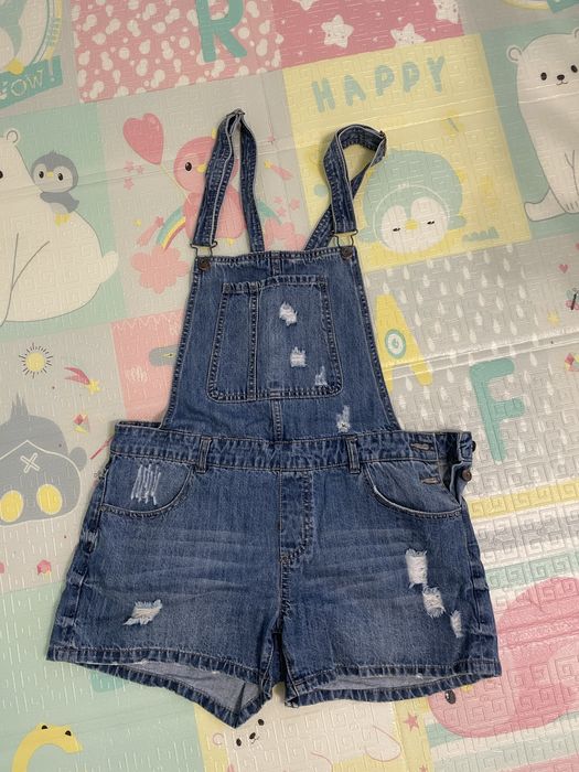 Джинсові шорти комбінезон House