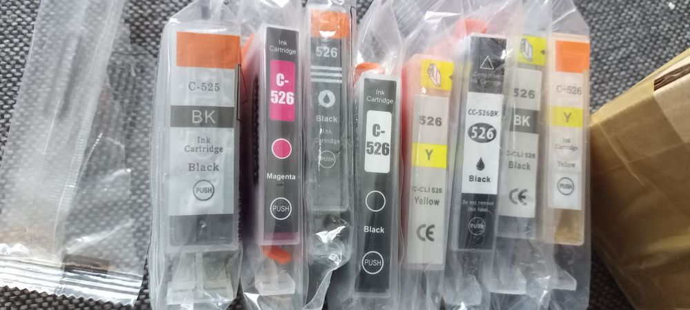 Tusze z chipem do drukarki canon pixma