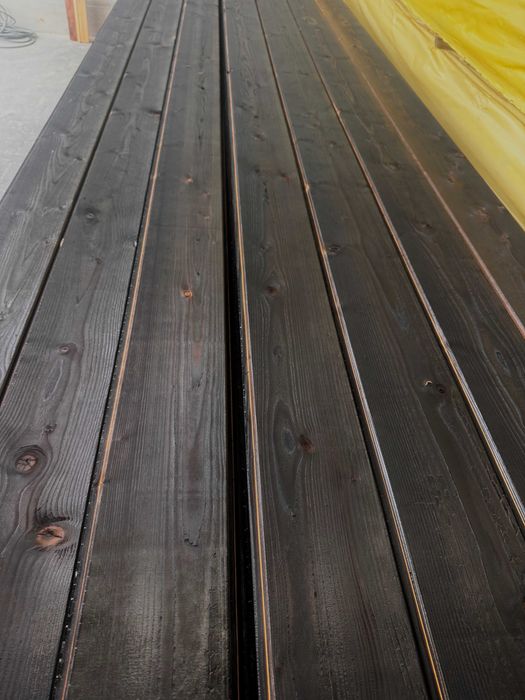 Deski elewacyjne opalane Shou Sugi Ban Podbitka Szalówka deska opalana