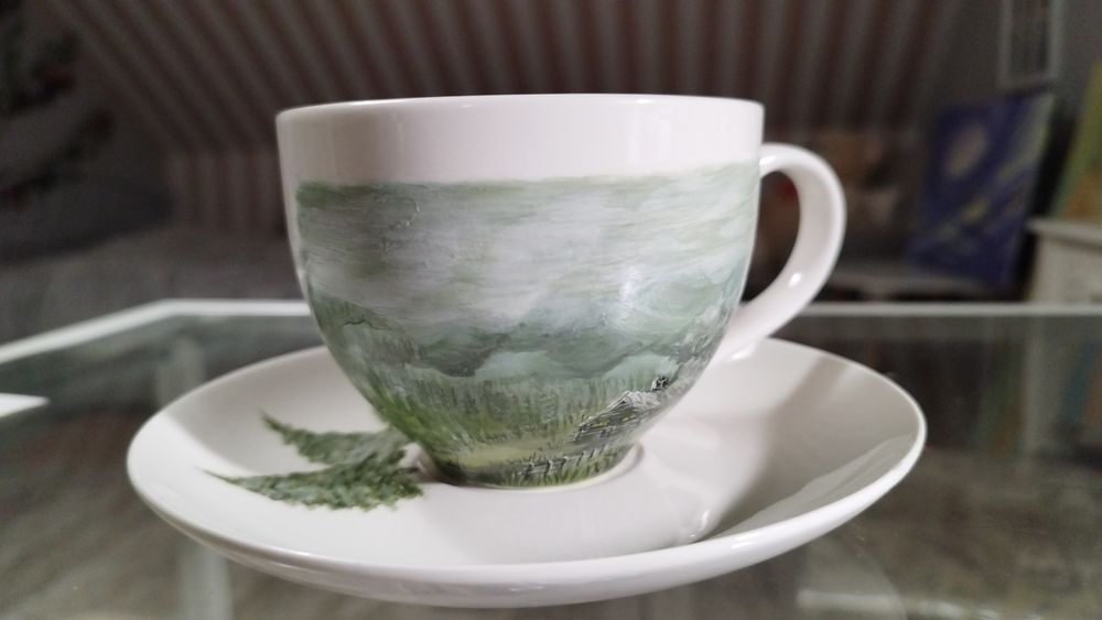 Filiżanka ręcznie malowana