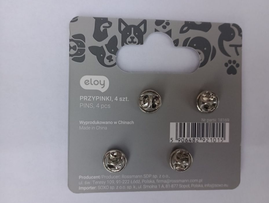 Przypinki metalowe łapki do butów crocs