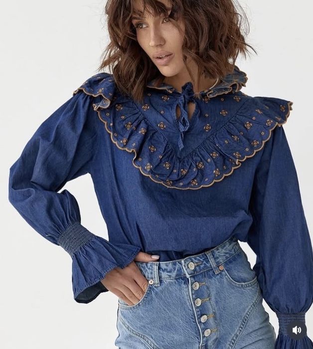 Нова блуза сорочка тонкий джинс