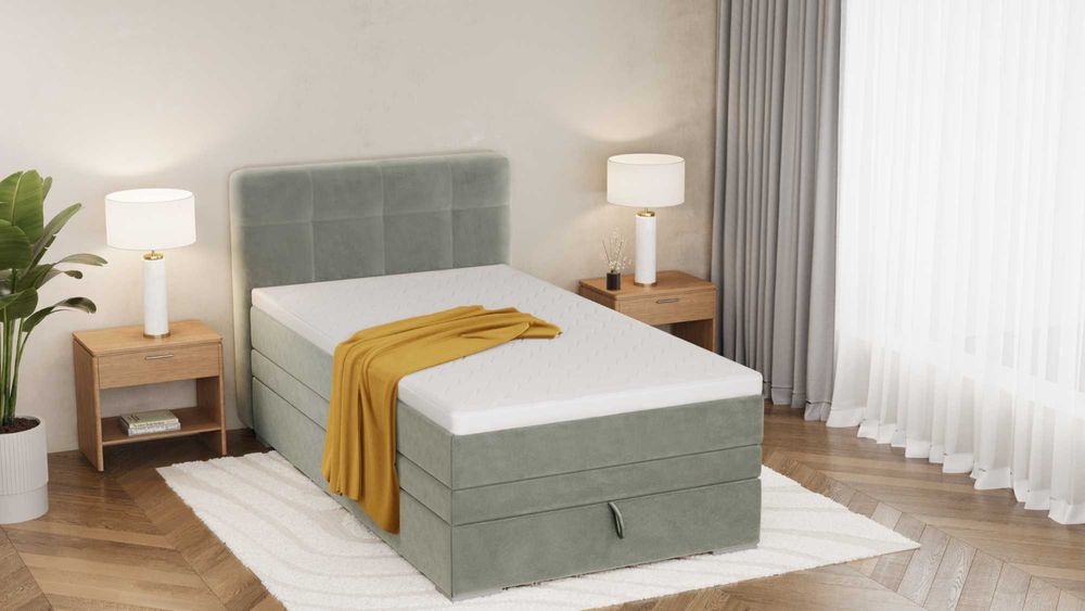 Łóżko kontynentalne 120×200 PILO — top komfort, polska produkcja!