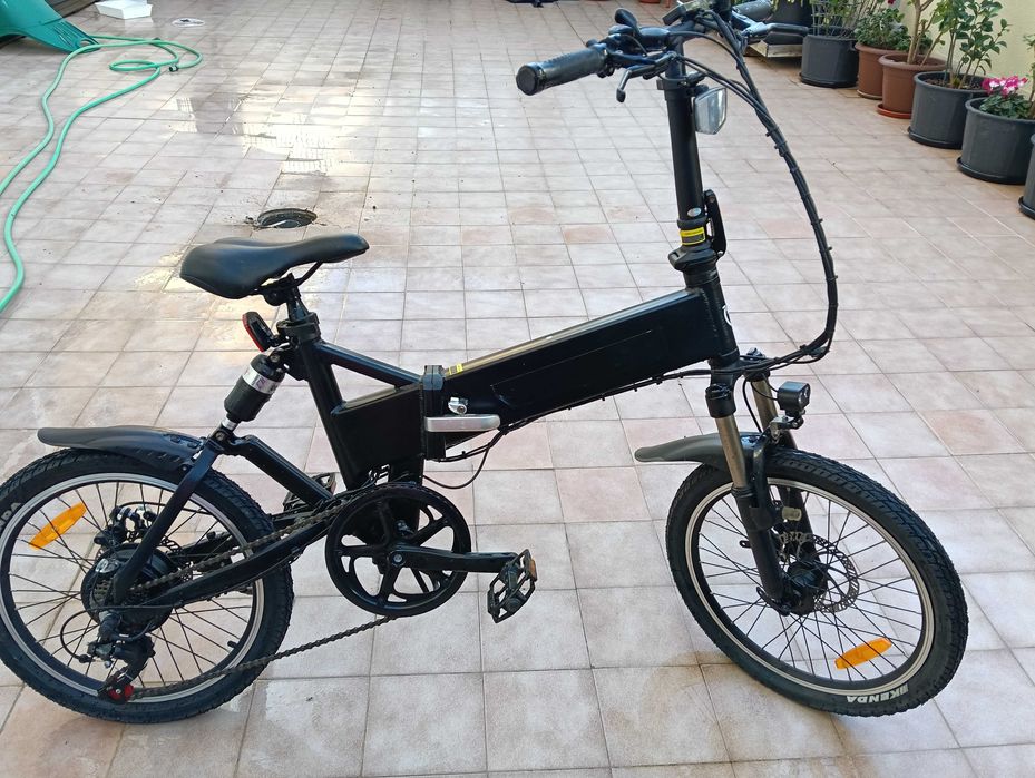 Bicicleta elétrica Shimano de 7 velocidades