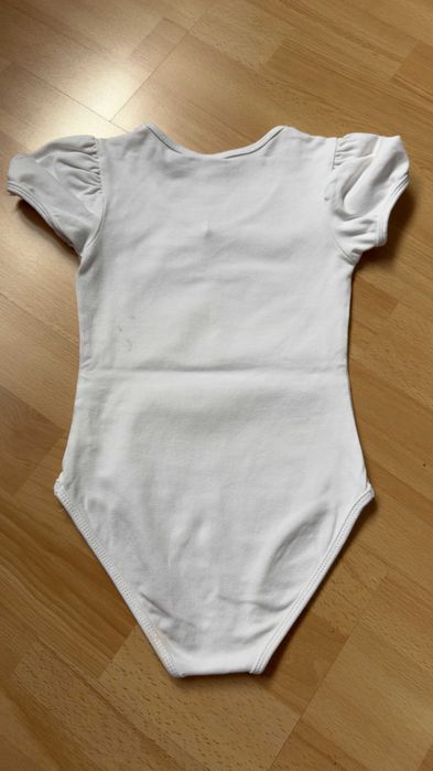 Białe body na balet strój na balet rozmiar 98-104cm