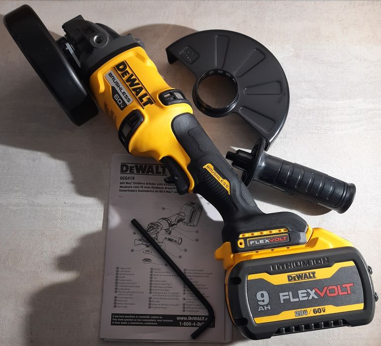 DeWALT DCG418 FLEXVOLT 60V Безщіткова болгарка УШМ 115-150 MM