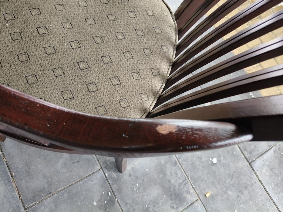 Stół dębowy rozkładany + 4 krzesła