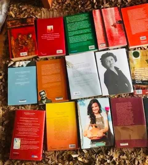 Livros de diferentes géneros literários
