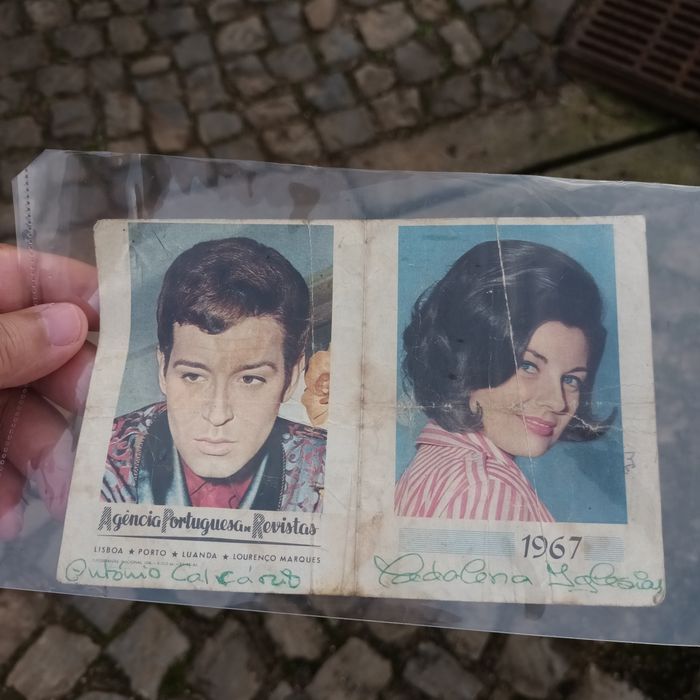 Agencia portuguesa revistas 1967 antonio calvário e Madalena Iglesias