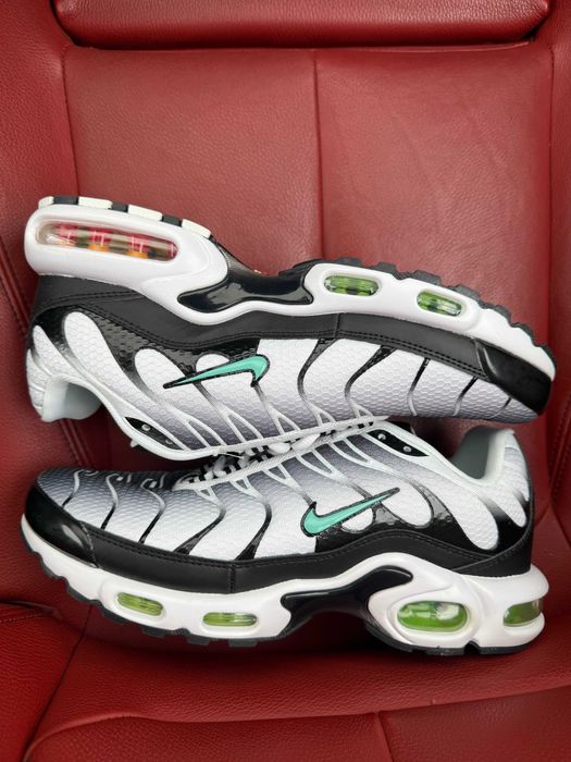 (БЕЗ ПЕРЕДОПЛАТИ) Nike Air Max Plus White Black Mint Green найк аір