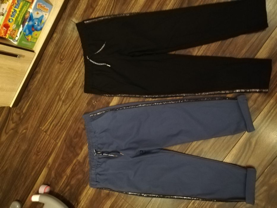 Spodnie z lampasem 5 XL kolor  jeansowy NOWE