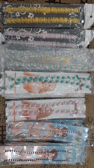 Бретельки для бюстгальтера камінчи 5 парки, бусинки