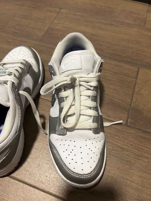 nike dunk low cinzenta / prateada