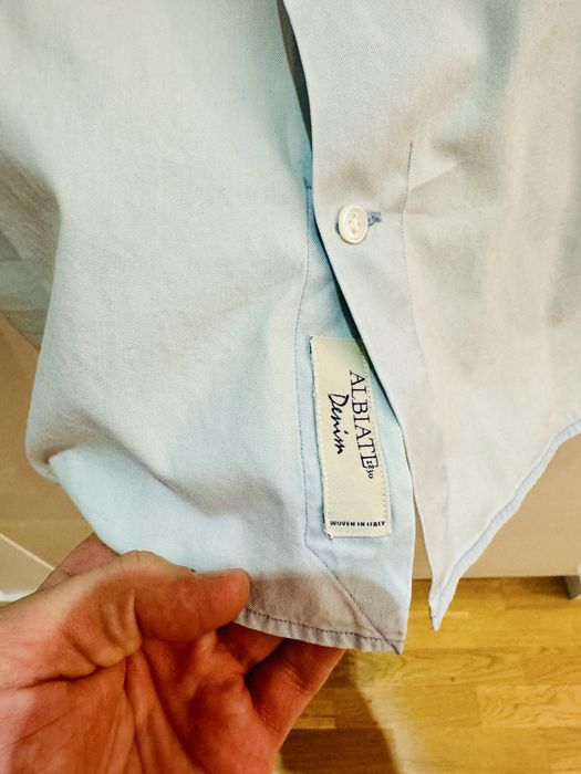 Koszula Suitsupply Albiate denim 39 Italy bawełna egipska