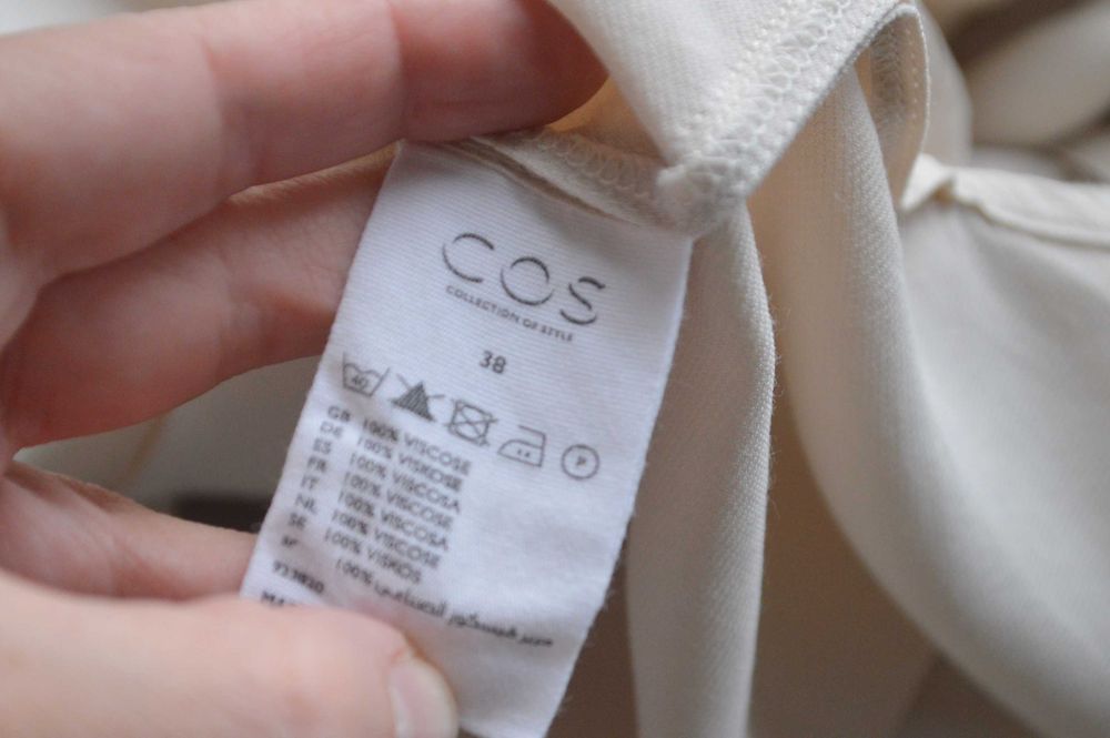 COS tunika ecru bluzka koszula 100% wiskoza M minimalizm scandi premium