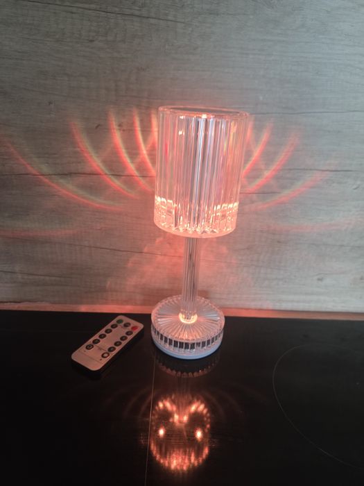 Nowa lampka nocna stołowa ledowe RGB USB z pilotem
