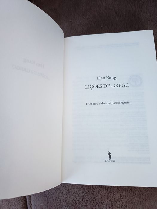 Lições de Grego - Han Kang (NOVO - PORTES INCLUÍDOS)