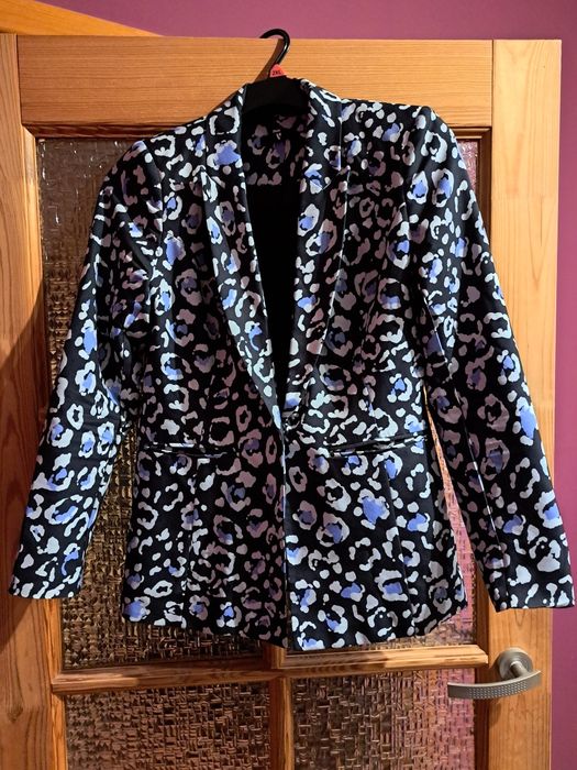 Żakiet czarno-biało-granatowy 36 38