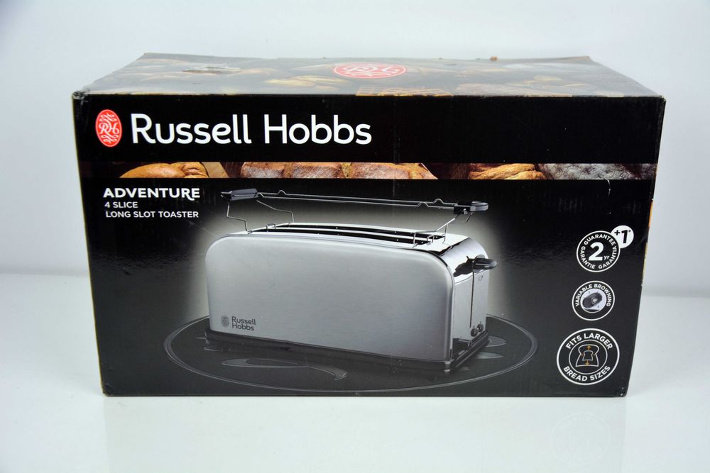 Toster Russell Hobbs Oxford Long Slot 23610,-56 srebrny/szary 1600 W