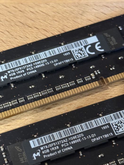 Ram apple Mac Pro 6.1 trashcan 8gb Micron MT9JSF51272AZ-1G9E2ZG DDR3 ECC UDIMM (Unbuffered) 1866 MHz (PC3-14900E) stacje robocze serwerowe zestaw