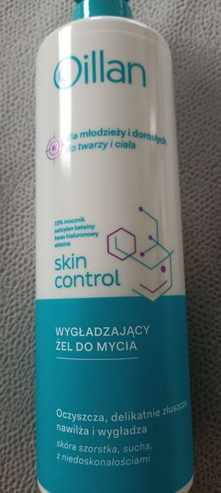 Oillan Skin Control Wygładzający żel do mycia ciała i twarzy 400 ml