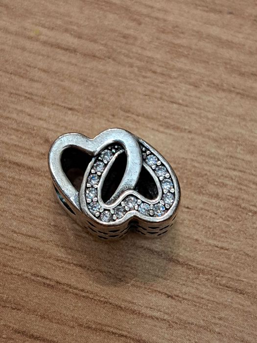 Charms, zawieszka, serce, milość, srebro 925