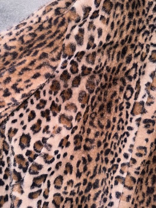 Леопардова шубка з єко хутра