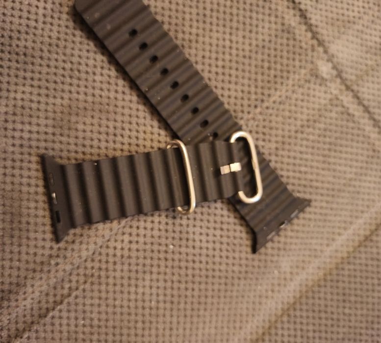 Pasek do Apple watch gumowy czarny